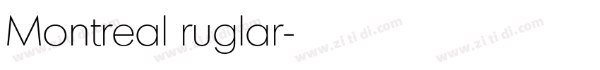 Montreal ruglar字体转换